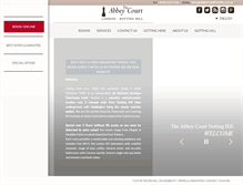 Tablet Screenshot of abbeycourthotel.co.uk